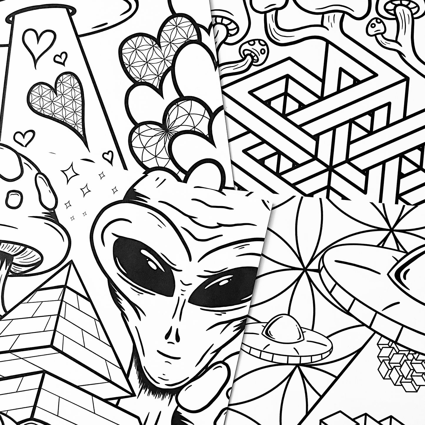 Trippy Time Coloring Book