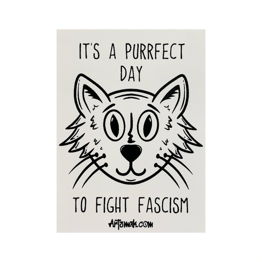 Purrfect Day Sticker