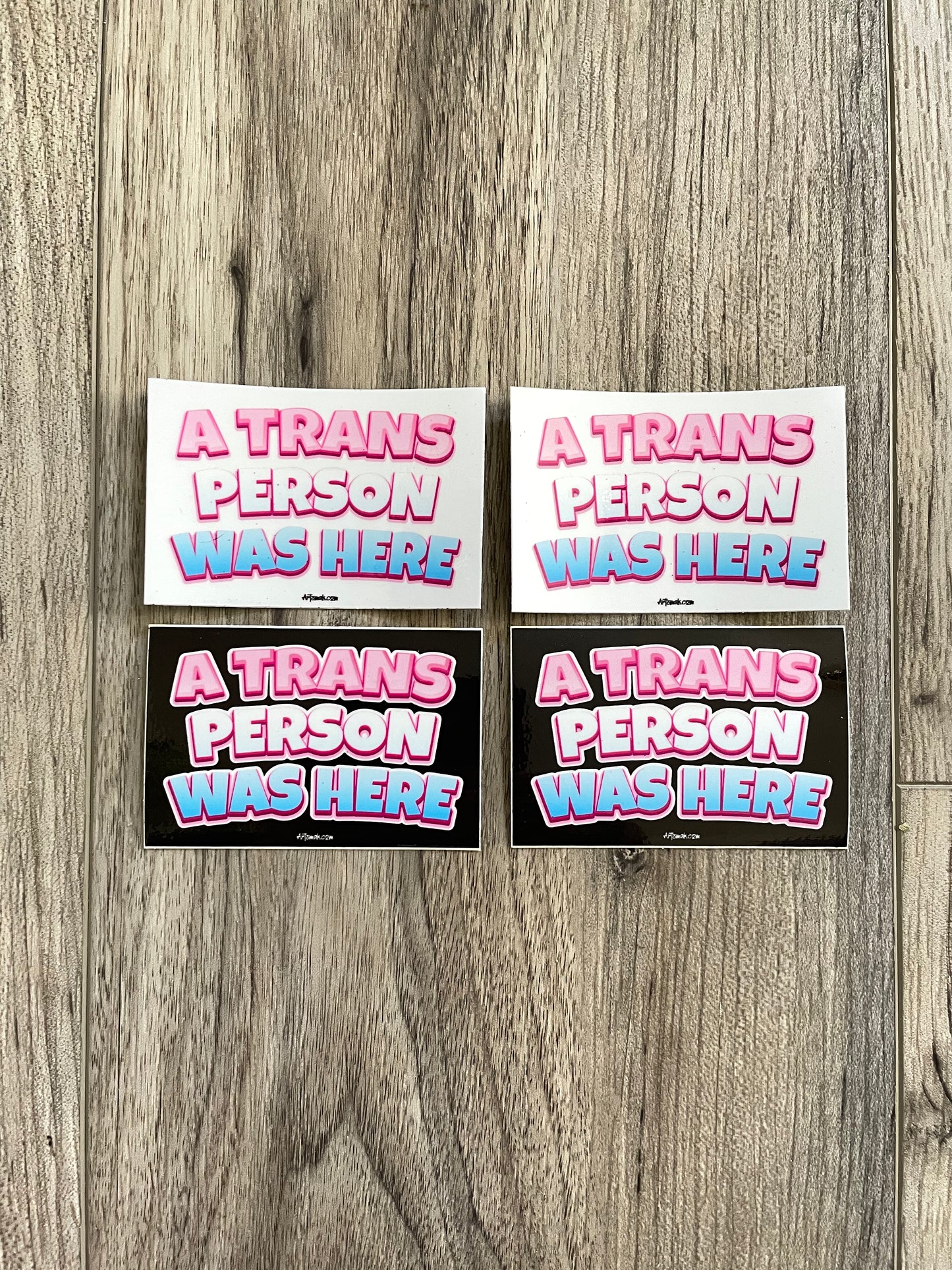 A Trans Person Was Here Sticker Pack