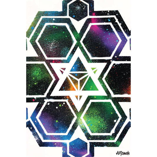 Deep Space Merkaba Art Print