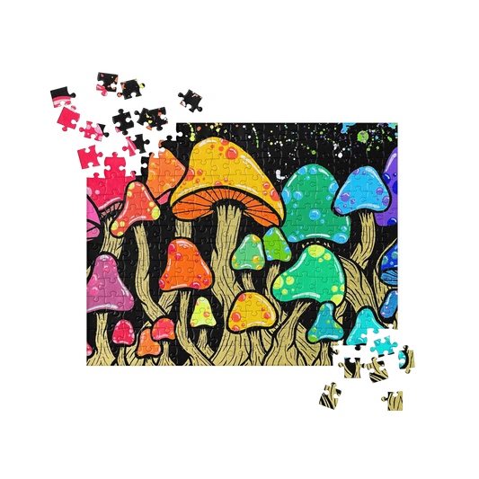 Rainbow Shroomin' Jigsaw Puzzle