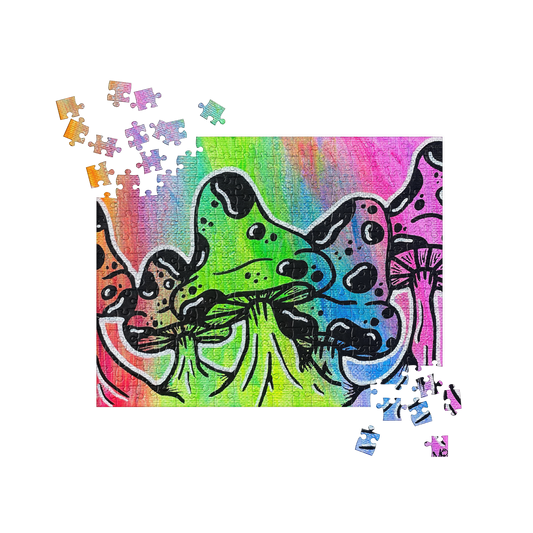 Neon Mushrooms Jigsaw Puzzle