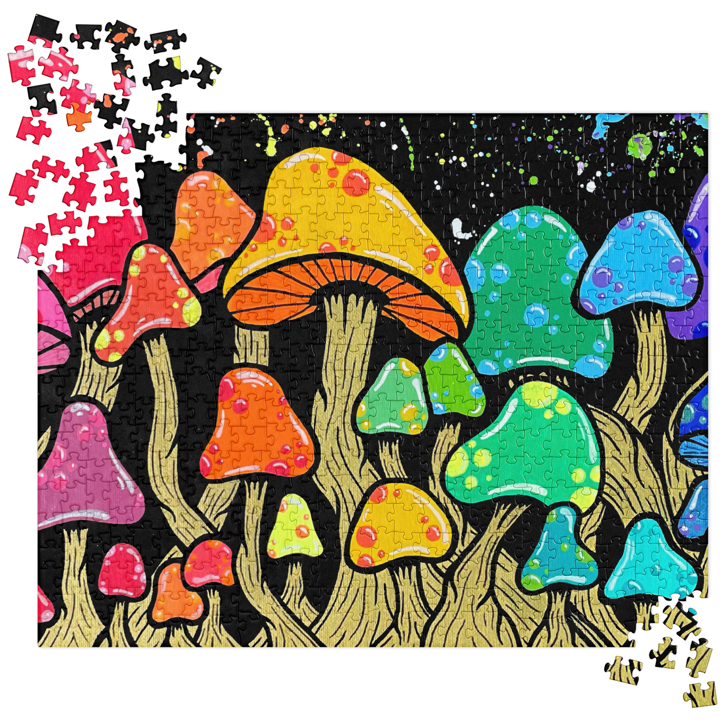 Rainbow Shroomin' Jigsaw Puzzle