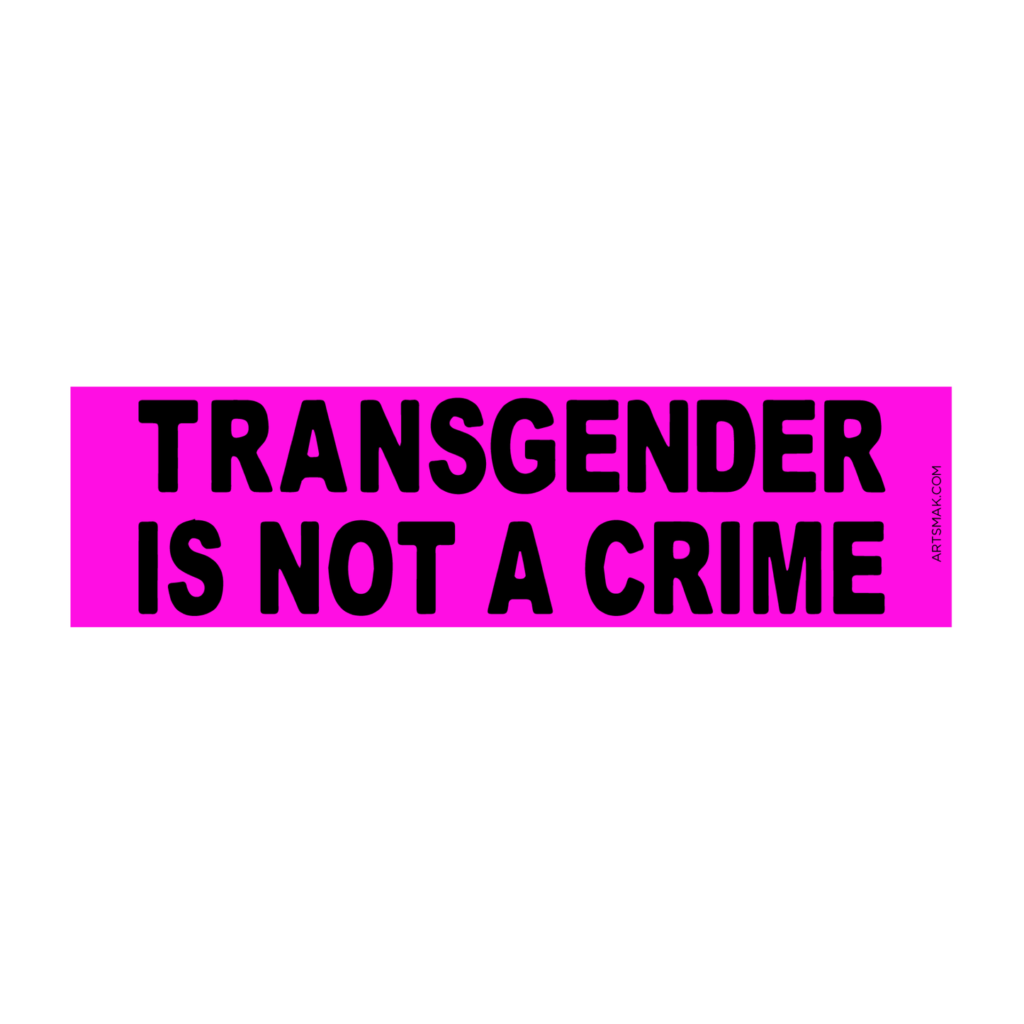 Not A Crime Sticker (Pink)