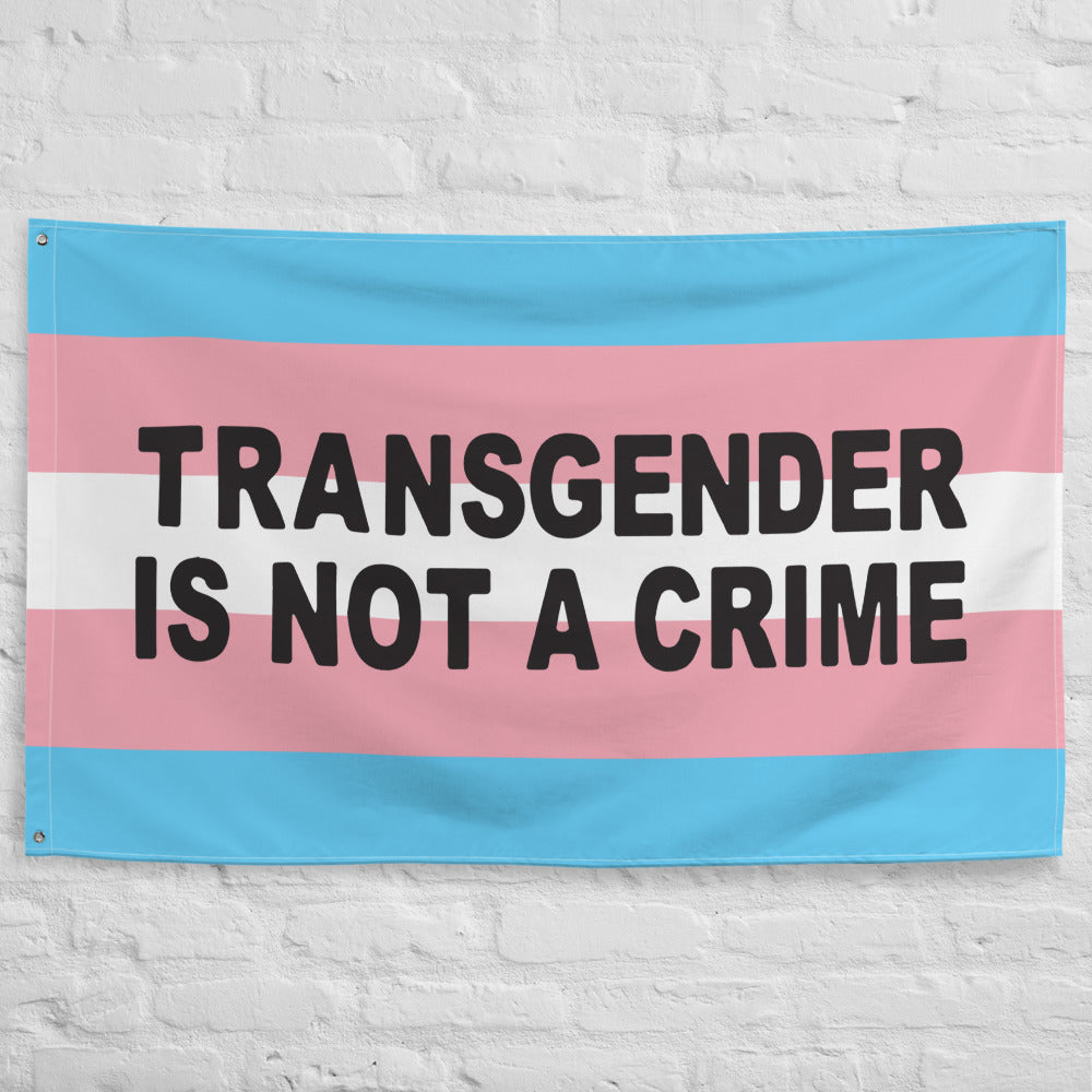 Not A Crime Trans Flag