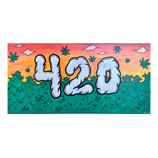 420 Sunset Original Canvas